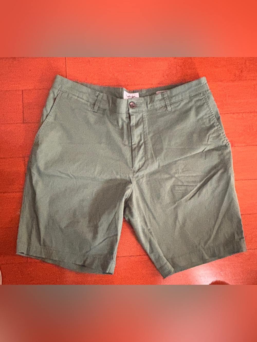 Goodfellow & Co Olive Green Flat Front Chino Shorts